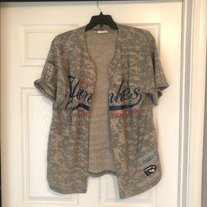 Yankees Camo Baseball Jersey